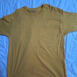 Champion Men's Mustard Short Sleeve Tee